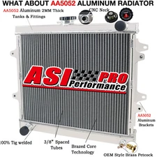 3 ROW ALUMINUM RADIATOR Fits Toyota 4 Runner Pickup LN67 SR5 2.4L 1984-1995 1985