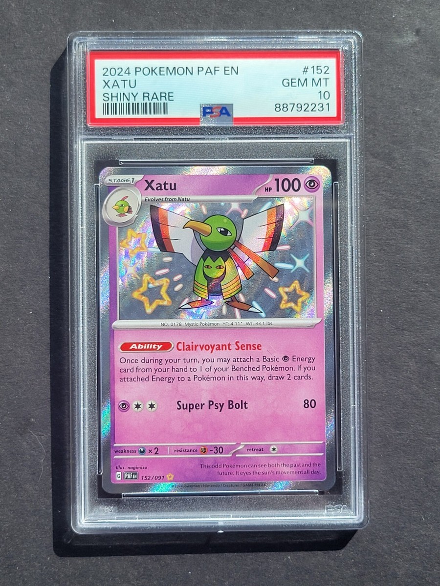 PSA 10 XATU 152/091 - SCARLET & VIOLET PALDEAN FATES SHINY PSA 10 XATU 152/091 - SCARLET & VIOLET PALDEAN FATES SHINY