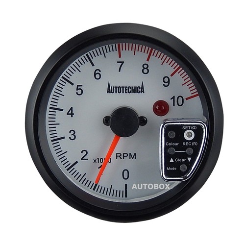 Tachometer Gauge 95mm Analogue Gauge by Autotecnica 7 Colours guage - Picture 5 of 9