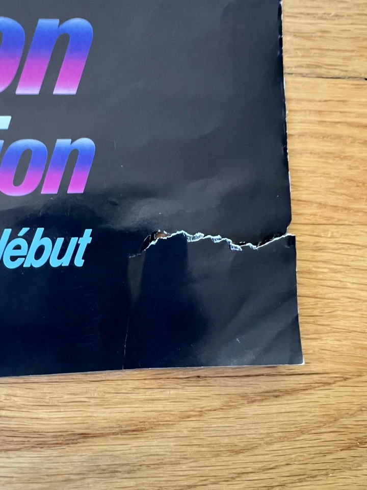 Póster Wayne Gretzky 1988 15x22 doble cara precisión en visión inglés/francés Foto 3 de 4