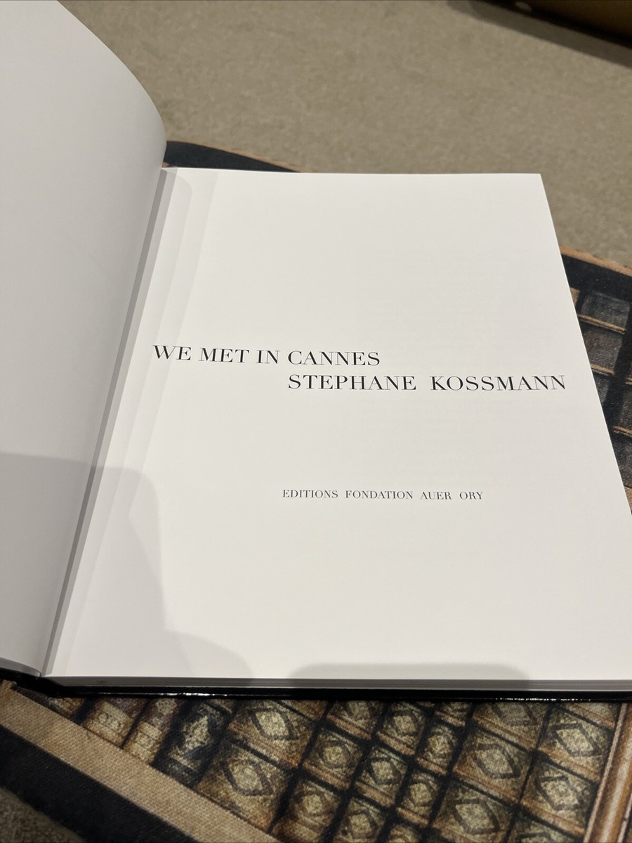 洋書　WE  MET I N CANNES STEPHANE KOSSMANN We Met In Cannes Hardcover Book Celebrity