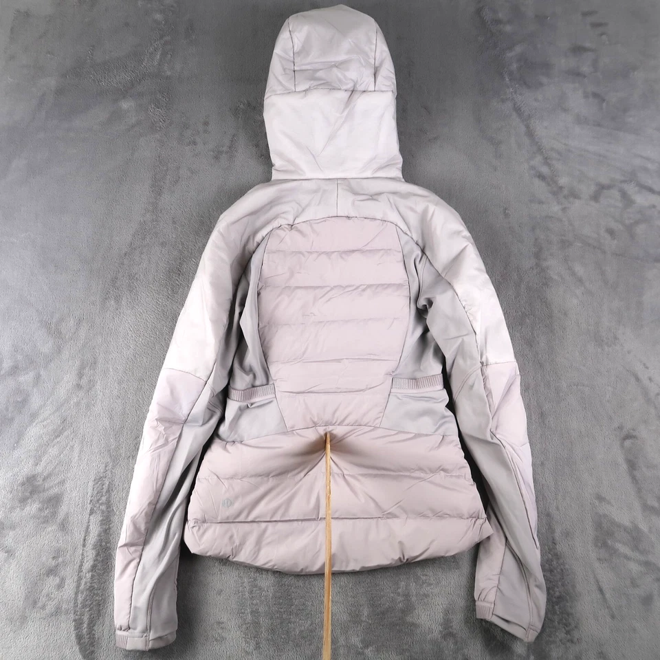 Lululemon вниз для него все куртка пыльный розовый размер 4 женщин пуховик пальто Athletic - Изображение 2 из 4