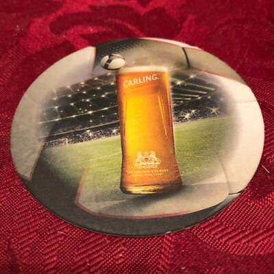 BREWERIANA - CARLING - LAGER FOOTBALL - EIN ERFRISCHENDES ERGEBNIS - BIERDECKEL - TABLETT 27