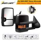 Painted Black Tow Mirrors For 2003-2006 Chevy Silverado GMC Sierra LED Signal