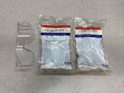 UVEX Clear UD S5359 Replacement Lens. Lot Of 3. New Old Stock.