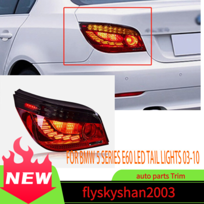 For BMW 5 Series E60 LED Tail Lights 03-10 NewRed LED Rear Lamps