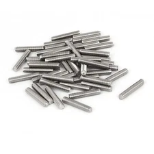 50Pcs M4-0.7 x 25mm Length Fully Threaded Rod 304 Stainless Steel Right Hand ...