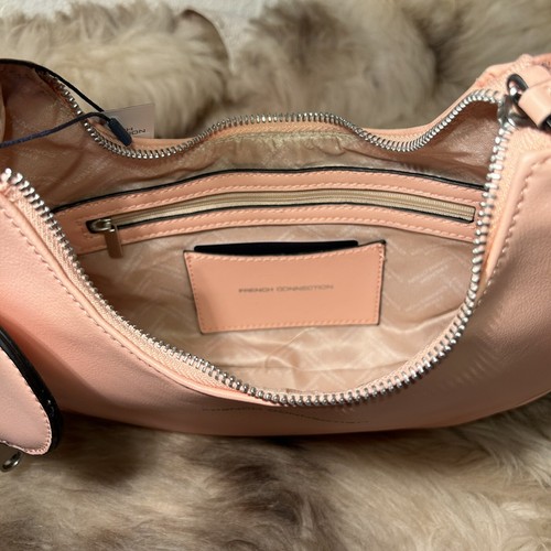 NWT French Connection Sabrina Shoulder Bag With Pouch - Mellow Peach - Picture 6 of 6