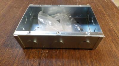 clipsal metal wall box 157-3 to suit classic electric 63 series triple switch