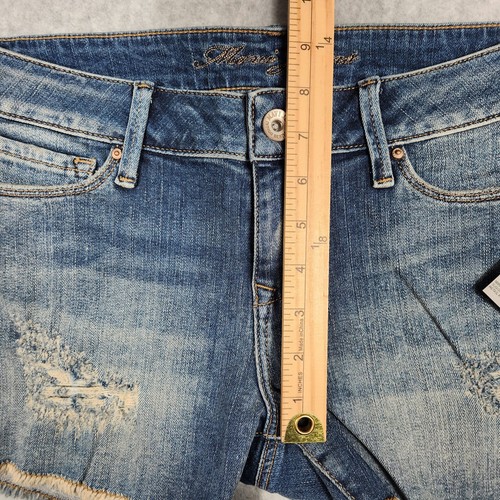 NEW 2 pairs Mavi Denim Jeans Shorts women's 28 - 29 distressed cuffed - Picture 4 of 11