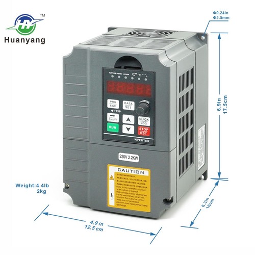 Huanyang VFD 220V 3HP 2.2kW Vector Control and Braking Resistor 300w ...