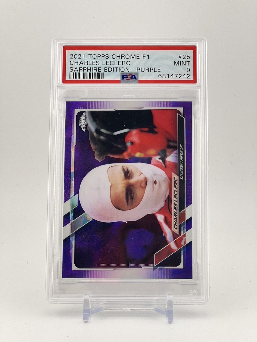 2021 Topps Chrome F1 Charles Leclerc #25 Purple SAPPHIRE