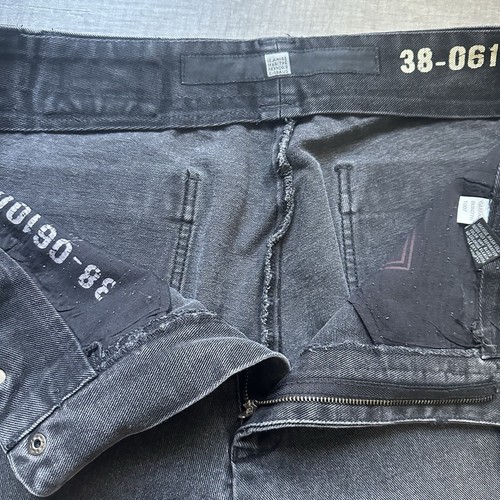 Vintage Y2K Marithe Francois Girbaud Baggy Jorts Jeans Shorts Gr. 40 schwarz rot - Bild 10 von 22