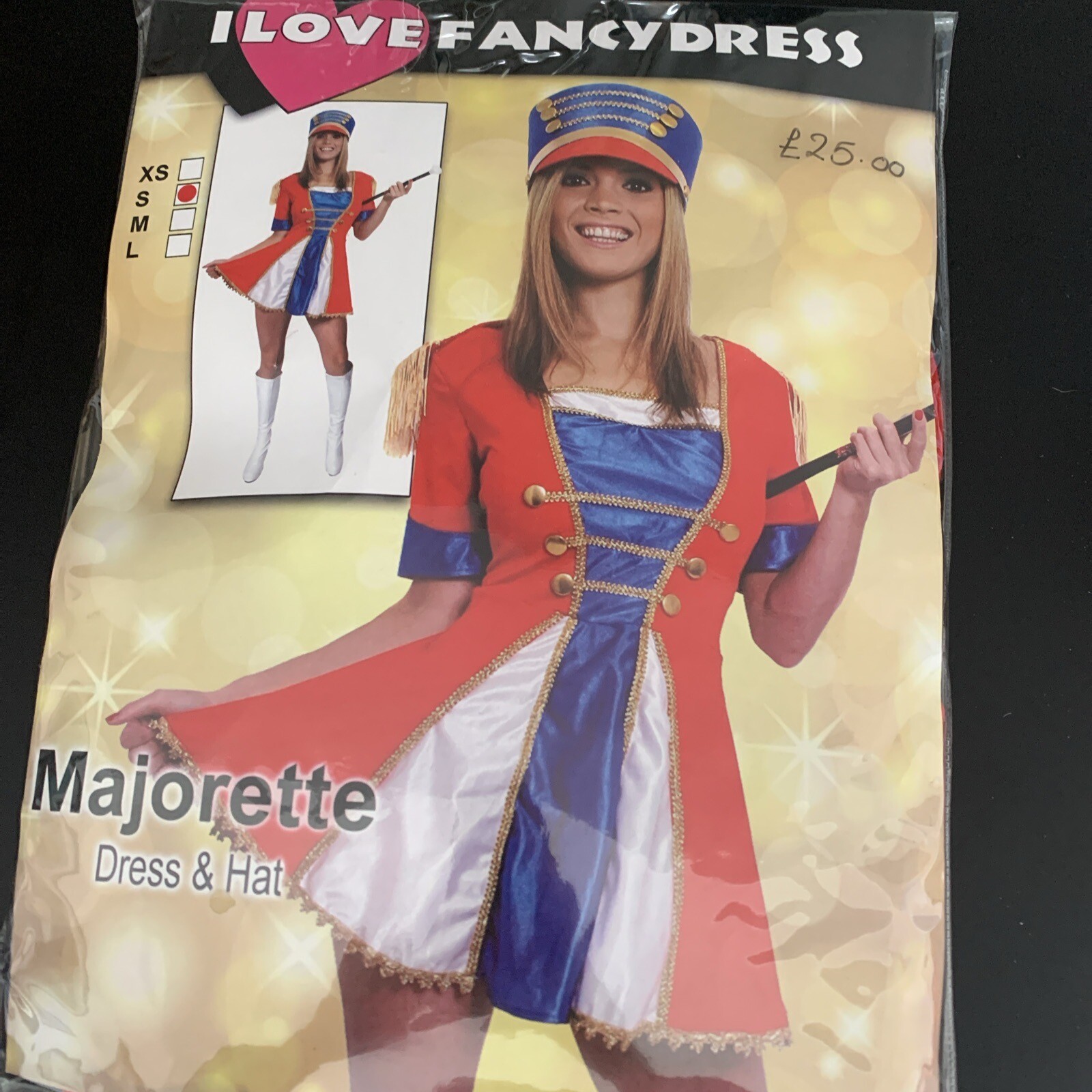 LADIES TOY SOLDIER COSTUME WOMEN'S MAJORETTE NUTCRACKER FANCY DRESS