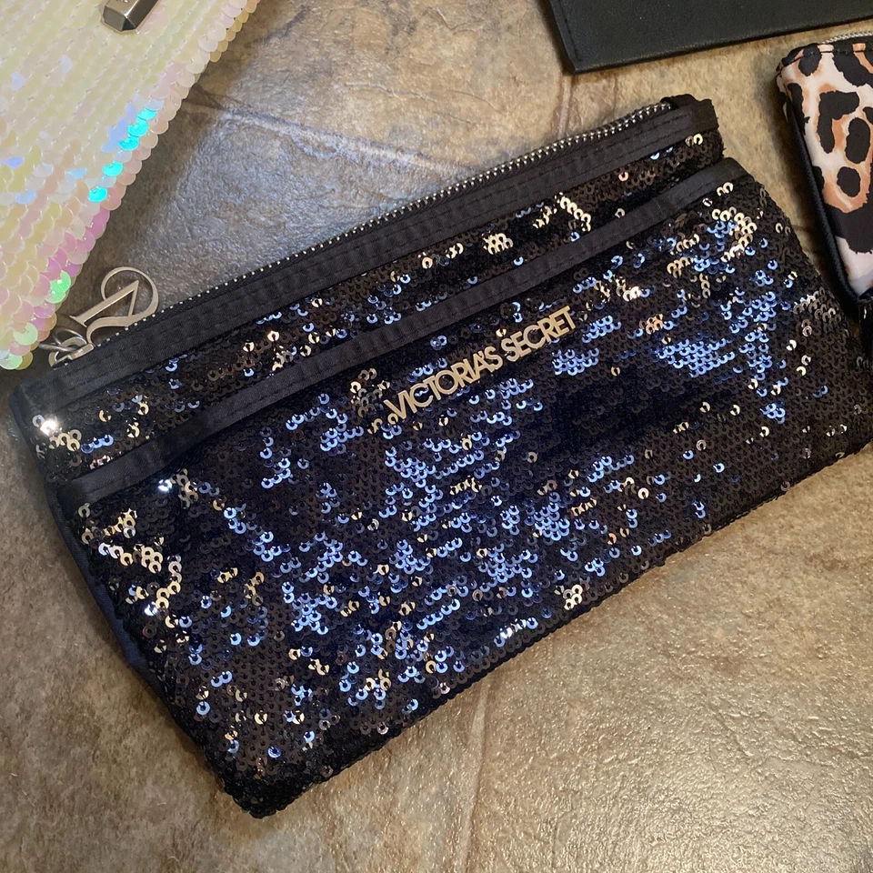 Lote de bolsas de monedas cosméticas Victoria's Secret con bolsa de cuero vegano Kat Von D - ¡VER INFORMACIÓN! Foto 4 de 4