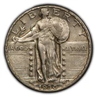 1930 25c Standing Liberty Silver Quarter - Luster - Attractive AU - SKU-B3442