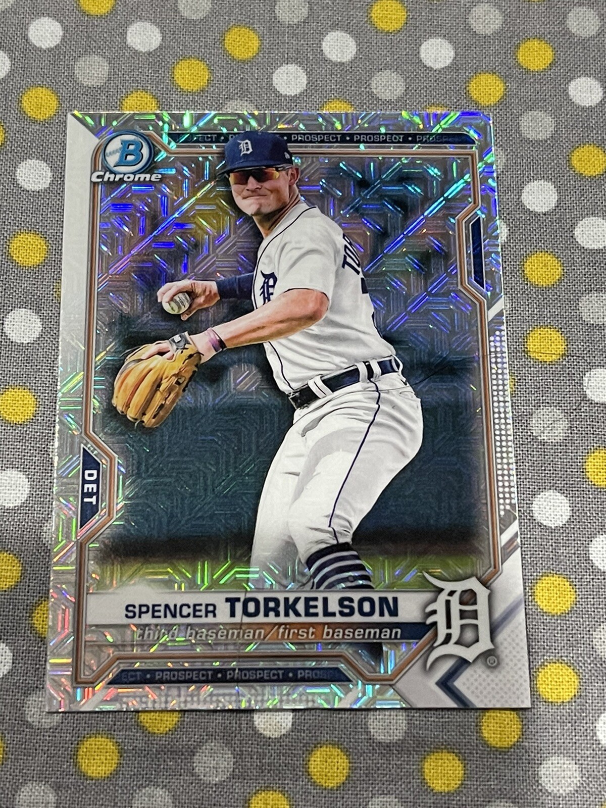 2021 Bowman Chrome Prospect MOJO Spencer Torkelson BCP-187 Detroit Tigers