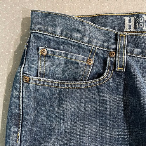 Herren Jeans 32x33 Slim Boot Distressed Dark Wash 100% Baumwolle Heritage Nation 2010 - Bild 6 von 17