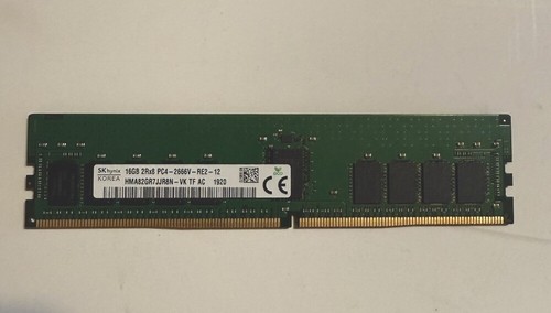 HYNIX 16GB (1x16GB) 2RX8 PC4-2666V DDR4 Server Memory HMA82GR7JJR8N-VK