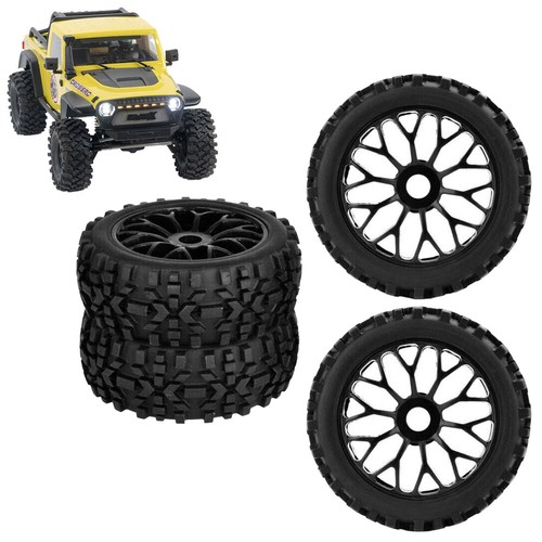 4 x Reifen Räder 1/8 RC 17mm Rally Reifen Felgen Hex Für ARRMA HPI TRAXXAS - Bild 3 von 12