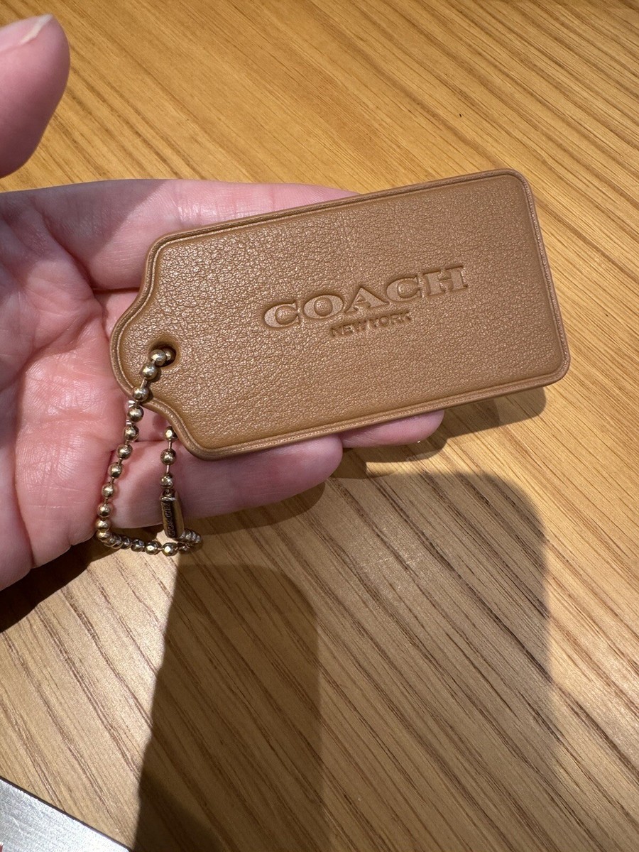 Authentic Coach New York Hangtag Tan Brown | eBay