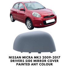 Tür Spiegelkappen Abdeckung Lackiert Für Nissan Micra MK3 2009-2017 Fahrerseite