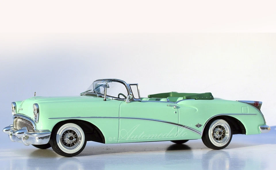 Automodello ONE24 1954 Buick Skylark 1:24 Lido verde certificado de autenticidad LE Foto 4 de 4