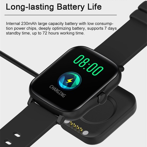 Smart Watch Impermeabile Sport Attività Tracker Monitor Sonno Contapassi Orologio da polso - Foto 12 di 15