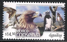 pc136 Mexico Conserva MNH paper 3 Sc#2471 Mc#3222 Et#mc136 eagles