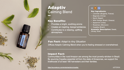 doTerra Adaptive Essential Oil Blend 15ml Exp.07/25 Wild Orange, Lavender, Mint - Picture 5 of 22