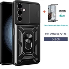 For Samsung Galaxy S24 S25 Ultra S22 Plus S23 FE Case Phone Cover + Screen Glass