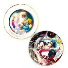 Avon Christmas Plates Vtg (1999-2000) w/ Original Boxes Grannie/Cottage Core Mcm