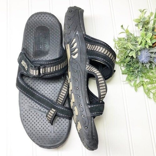 Skechers Black Suede Adjustable Sport 
