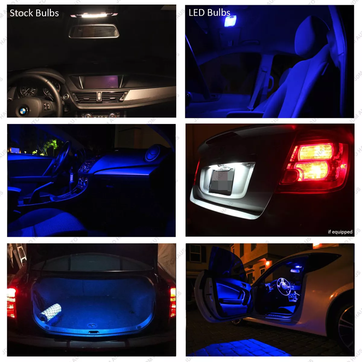 16x Blue Interior LED Lights Package Kit for 1997-2003 Ford F150 F-150