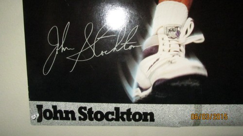 Autographed To Tyler John Stockton Avia For Athletic Use Only Poster Vintage 80s - Picture 8 of 9