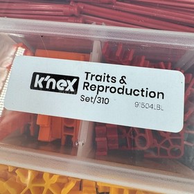 KNEX K'NEX Rods & Connectors Mix Standard Classic Parts Replace w/ Clear Case