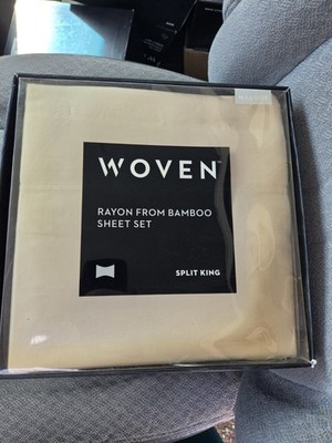 Malouf    SPLIT    King Sheet set Rayon from Bamboo  Driftwood Color 