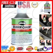 Rubber Cement, Tire Repair, use with Plugs or Patches, 8 oz. can