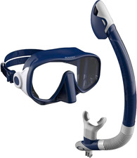 Oceanic Snorkel Combo Set Adult Premium Snorkeling Gear for Adults with Dry-To