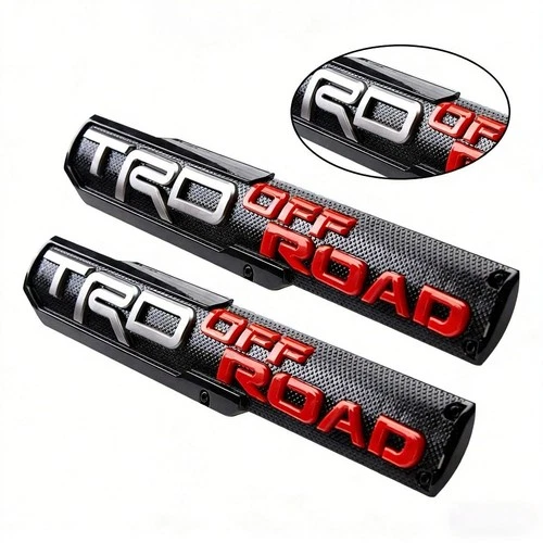 🎁2x 3D Raised TRD OFF-ROAD Letters For Tacoma Tundra 4Runner Fender Door Emblem - product listing photo