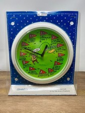 Shoebox Greetings Hallmark Golf Wall Clock – Quartz, Vintage 1990s Humor, Gift