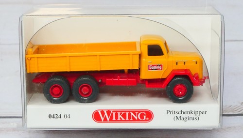 Camión de volteo Wiking 042404, plataforma plana Magirus, Bolling Company, escala 1/87 HO | Zustand: New