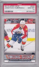 JONATHAN HUBERDEAU PSA 10 Young Guns RC Rookie 2013-14 13-14 Upper Deck FLAMES