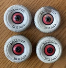 MARX Tin Toy 15X9.00 White Wall Balloon Tires 1950’s - Set of 4