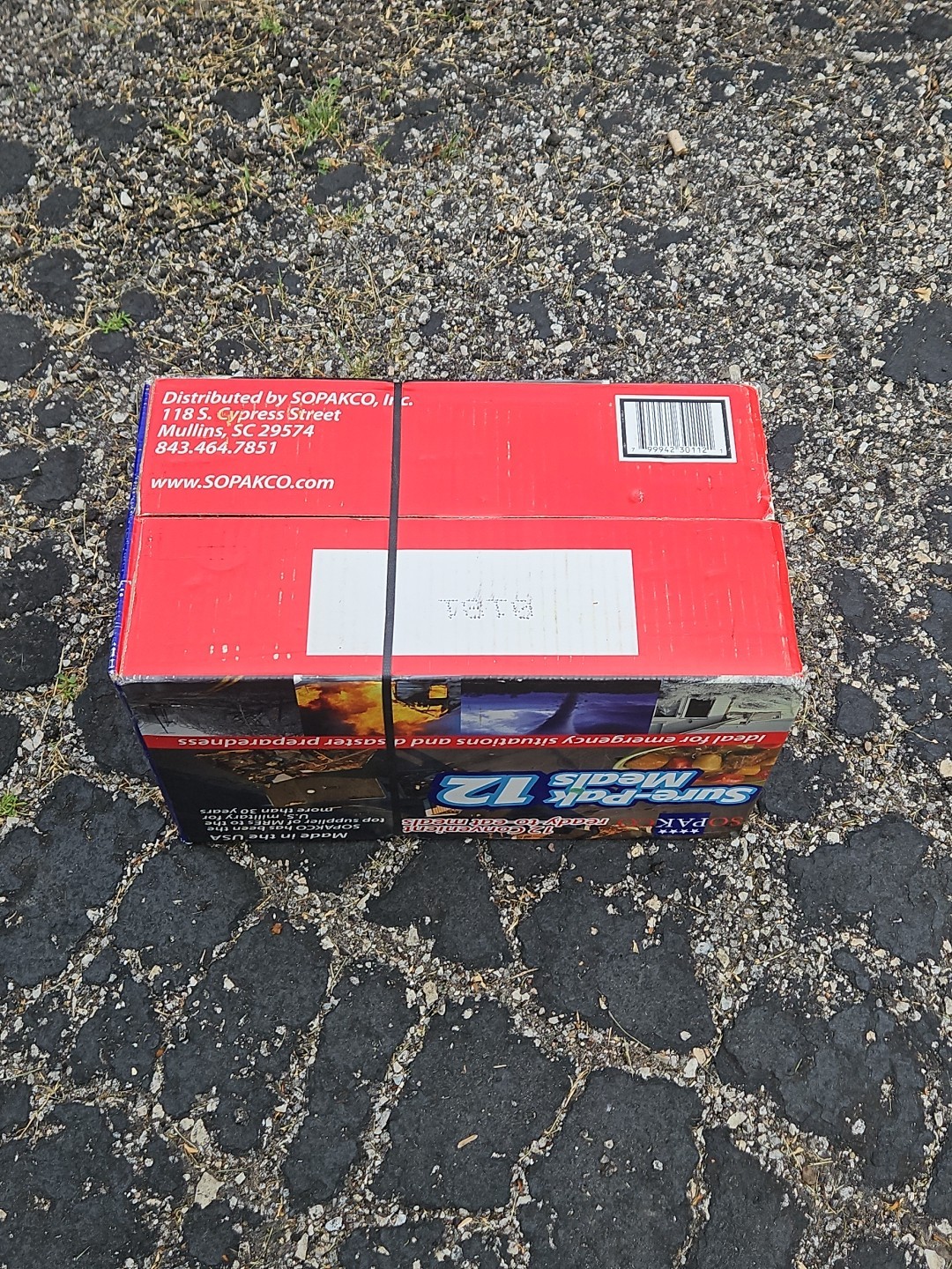 SURE-PAK MILITARY STYLE MRE CASE 12 MEALS READY TO EAT MRE W HEATERS-SOPAKCO