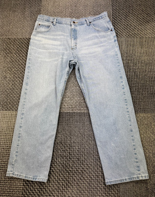 Wrangler Premium Qualität Jeans W38 L30 hellblau gerades Bein Baumwolle Stretch