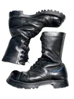 Vintage 60s Vietnam War Era Leather Jump Boots Combat Mens Sz 8.5 Military USA