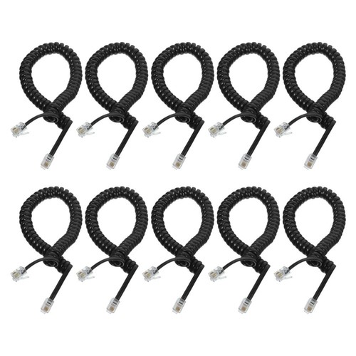 10 Pcs Replacement Cable Coiled Phone Cord Cords for Telephone Cables - Zdjęcie 8 z 12