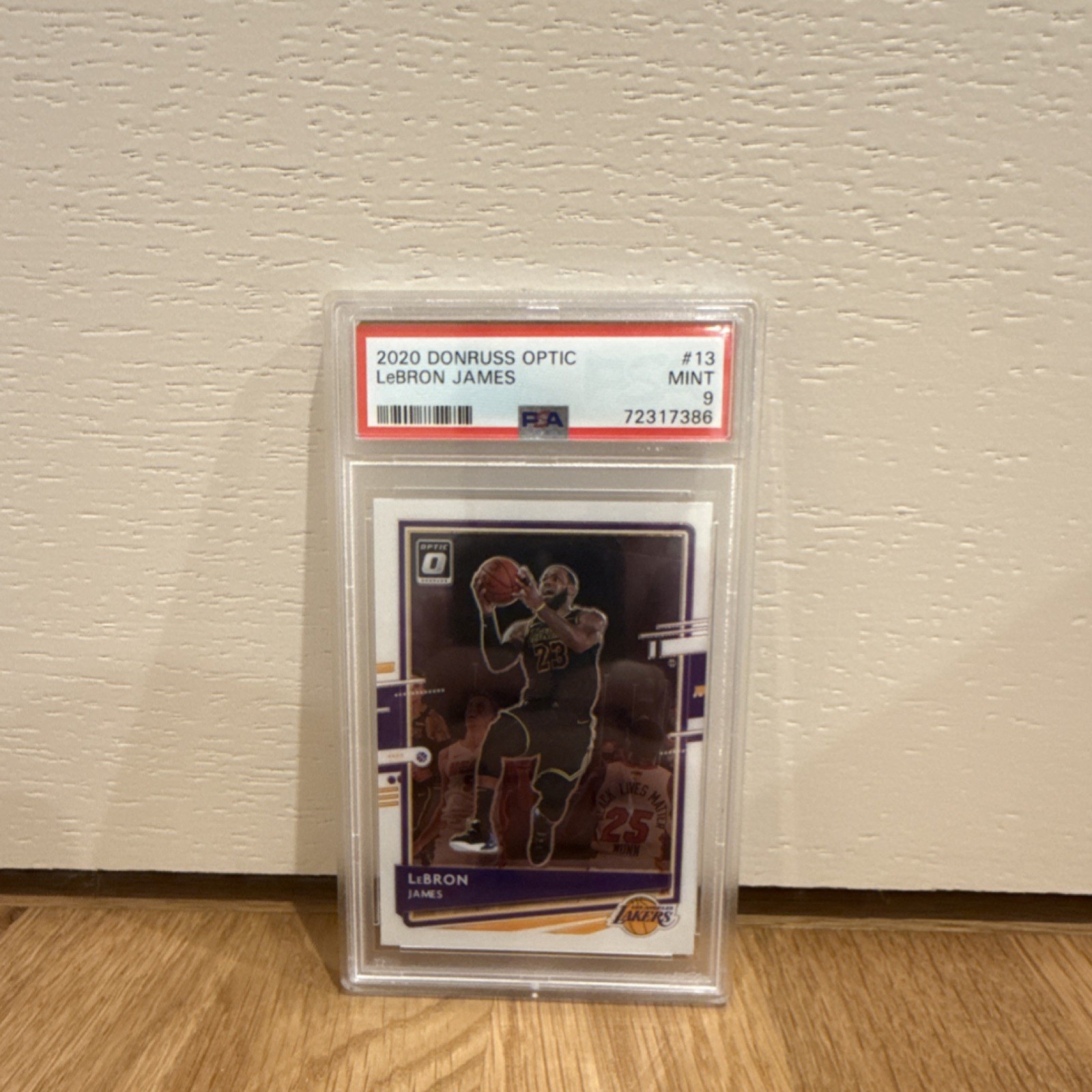 Panini 2020-21 Donruss Optic LeBron James #13 PSA 9 Los Angeles Lakers