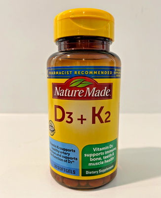 #ad #ad Nature Made Vitamin D3 K2 Dietary Supplement GF 30 Softgels USP Verified $15.99